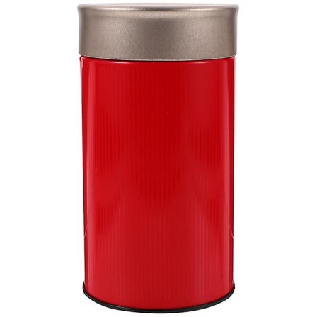 Teopbevaringsdåse Te dåse Tebeholder Forseglet metaldåse Slikdåse til hjemmet(15.5X8.5CM,Rød)