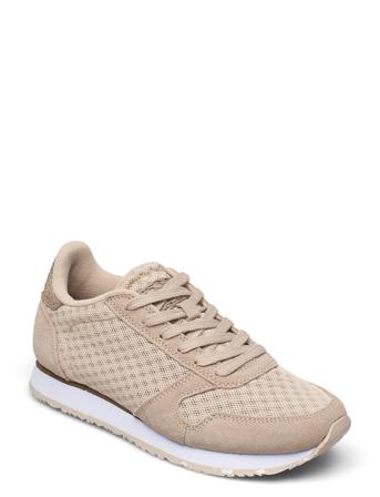 Ydun Suede Mesh Ii Matalavartiset Sneakerit Tennarit Beige Woden