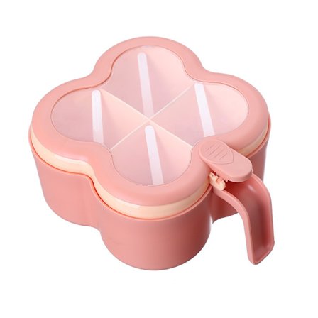 Kryddburk 4 i 1 ABS Salt & Peppar Shaker 4 Tomma Rutor