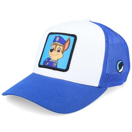 PAW Patrol - Kids Chase Patch Blue/White Trucker Trucker White Cap - @ Hatstore