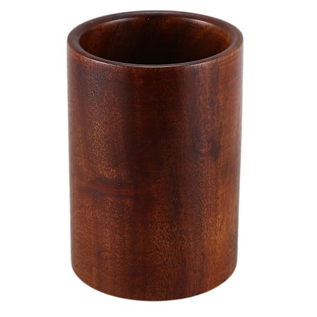 Køkkengrejholder, køkkenredskabsholder i træ til skeer, spatler, bordplade spisebord