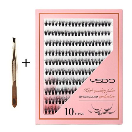Lash Clusters DIY Lash Extension Kit 40D & LASH TWEEZER 40D &