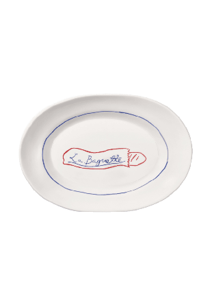 Pick A Poppy Picnic Tallrik - 28 Cm Glas & porslin Röd