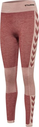 Hummel Women's Hmlclea Seamless Mid Waist Tights Women workout trousers Pink M