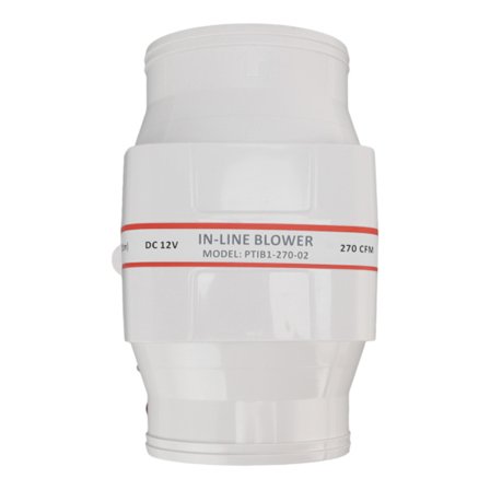 12V elektrisk inline-blæser ABS-skal marinebåd inline-lænsepumpe luftblæser marinekabine motorventilationsblæser 4 tommer