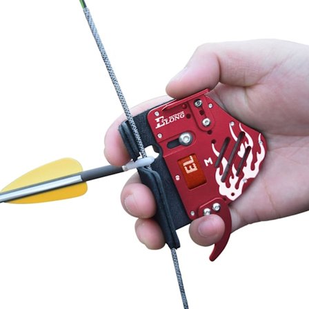 1 stk. Elong Archery Recurve Bue Genuine Læder Tunge + Aluminium