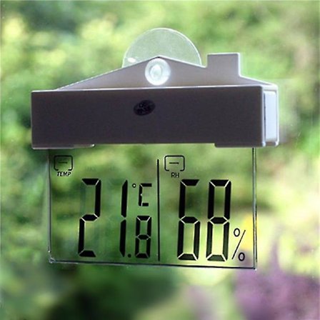 Digital Transparent Display Termometer Hygrometer Station