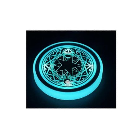 LED Bil Kopholder Lys, Lysende Bilunderlag til Kopholdere 7 Farveskiftende