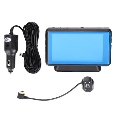 Körinspelare IPS HD 1080P 3-tums avtagbar roterbar objektiv bilsäkerhetskörningsskärm