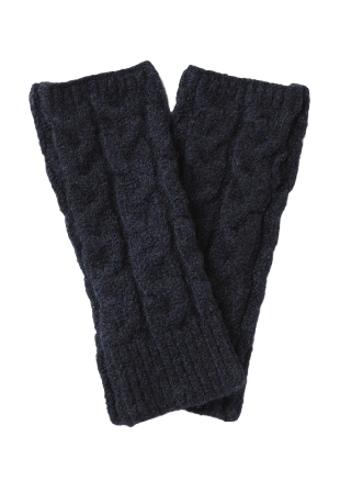 Å WOMAN Kabelstickade handledsvärmare KARIN Vantar & handskar Blå ONESIZE