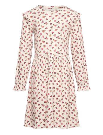 Dress Ls Aop Rib Patterned Minymo