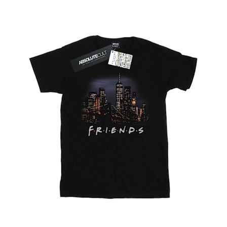 Friends Dam/Kvinnor Natt Skyline Bomull Boyfriend T-Shirt XL