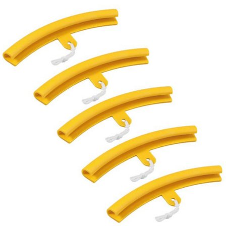 5 stk. felgbeskytter, dekkbeskytter for hjulkant, dekkbeskyttere for montering av dekkbytter motorsykkel auto sykkel oransje gul dekselverktøy