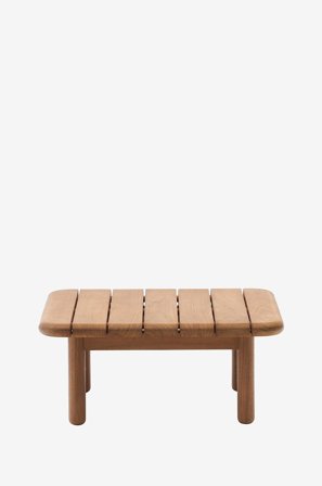 Kave Home - Turqueta sofabord fremstillet af massivt teaktræ, 70 x 70 cm, 100%. Fsc - Brun - Sofaborde - Fra Homeroom