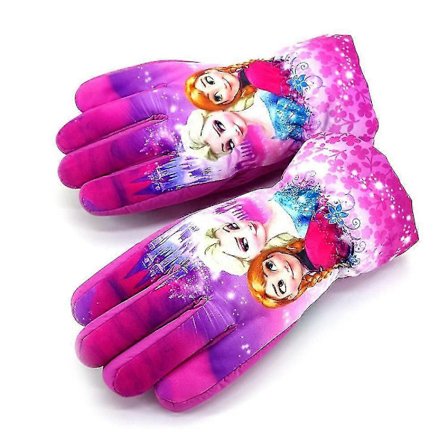 Vintervarme skihansker for jenter Sofia Frozen Elsa Anna Plysj Hansker Votter Gaver