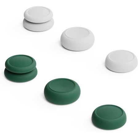 3 par (6 stk) - OLED-hvit, tommelgrepsett, CQC og FPS, joystickhette, analog joystickhette for Nintendo Switch Joy-Con-kontroller og Switch OL