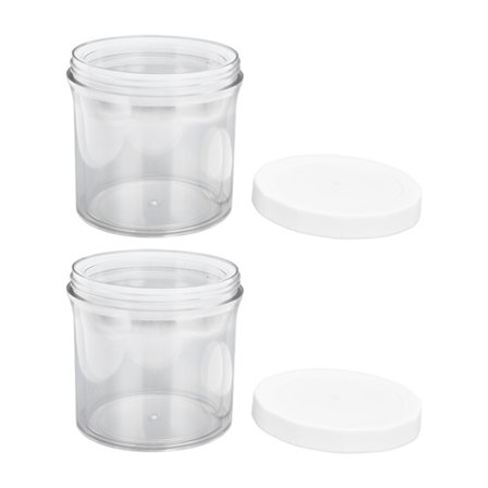 2 stk. justerbare vakuum madopbevaringsbeholdere med låg til køkken