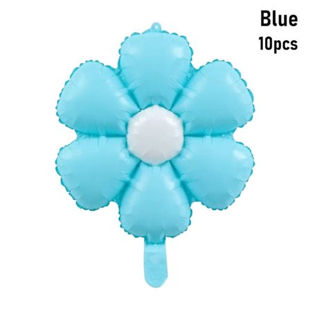 10 st Aluminiumfolieballong Festdekoration BLÅ BLÅ
