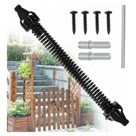 14-tommers fjærdørlukker Justerbar dørlukker Utendørs karbonstål fjærdørlukker Skrue Hagedørlukker for husholdningsporter Gårdsgjerder