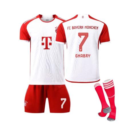 23-24 Bayern hjemmesett for voksne for barn - Perfet #7 GNABRY XS