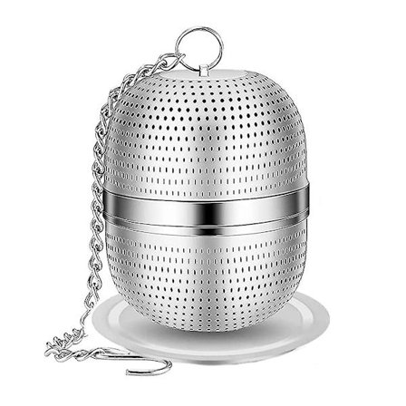 Te-infuser, rustfrit stål te-si, kugleformet te-si til te, krydderier og de fleste krus