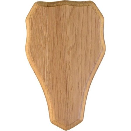 Grey Oak Troféskjold Rådyr, Lys Eik 19x12 cm