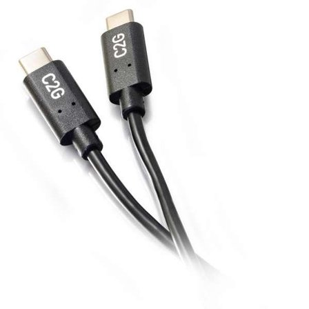 C2G 1.8m (6ft) USB C Cable - USB 2.0 (3A) - M/M USB Type C Cable - Black - USB type C-kabel - 24 pin USB-C til 24 pin USB-C - 1.8 m