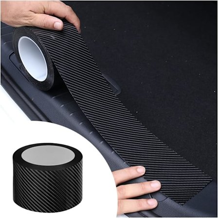 Bil Dørkant Indgang Beskyttere, 5D Carbon Fiber Anti-Kollision Vandtæt Beskytter Tape, Ridse Dæksel Strimmel Klistermærke