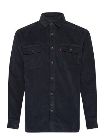 Jackson Worker Jet Black Cordu Tops Shirts Denim Shirts Black LEVI ́S Men
