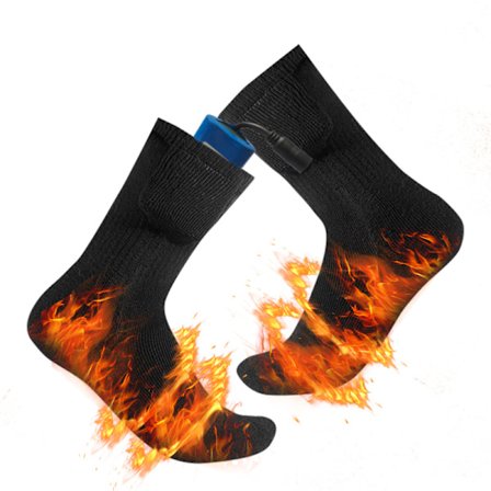 Opvarmede sokker med batteri, genopladelige varmesokker 8 hours battery life