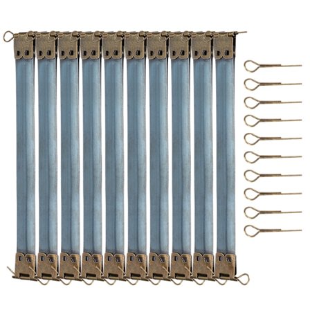 10 stk. Metal Interne Fleksrammer Retro Møntpung Taske Penalhus DIY Tilbehør