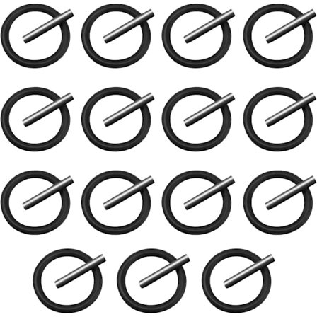 30 stk. udskiftningspin og O-ring, 4 mm slagring og 3x25 mm sokkelpinde til 1/2" slagsocket-stilladser til slagtilspænder (15 par)