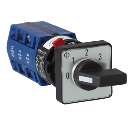 Kraus & Naimer 3134951 Stegställare 0-1-2-3, 10A 1-håls panelmontage, Elfördelning & strömförsörjning