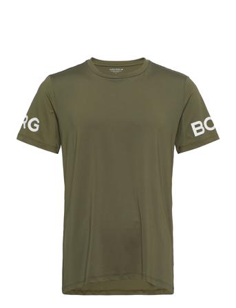 Borg T-Shirt T-shirt Grøn Björn Borg