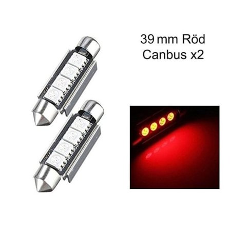 Canbus 39mm Vit LED Floodlight SV8.5 LED-lampa Re