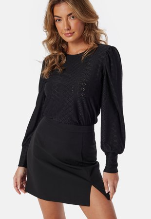 ONLY Onlsandra L/S PUFF TOP JRS NOO Black Klær