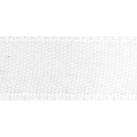 Satinband, 10 mm, rulle 10 m, vit