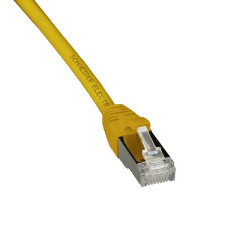 Schneider Electric ACTPC6ASFLS20YL Patchkabel S/FTP, 2 x RJ45, gul 2 m, Anslutningsdon & kablar