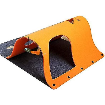 Filttunnel, labyrint og huleleke i filt for katt, valp og kanin