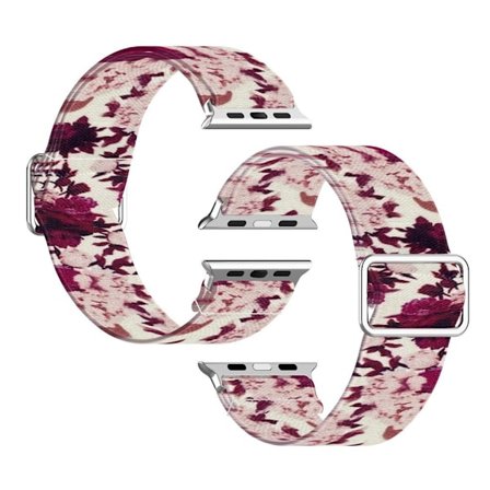 Apple Watch Series 6 / 5 44mm pattern printing watch band - Peony