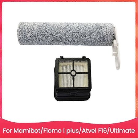 Rullebørste og filterudskiftning til Mamibot Flomo I Plus Atvel F16 Ultimate våd tør støvsuger reservedele [DB]