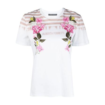 Alberta Ferretti, Top Wit, Dames, Maat:S
