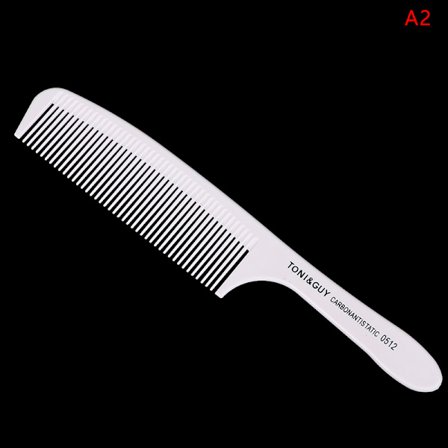 1 PC professionel hårkam anti-statisk kulfiber frisør