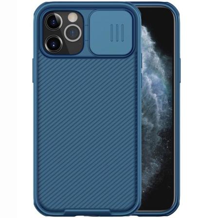 Iphone 12 / 12 Pro - Nillkin Camshield Pro Skal - Blå Blue Blå