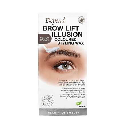 Depend Brow Lift Illusion Coloured Styling Wax Ögonbryn Unisex Brun 1ST