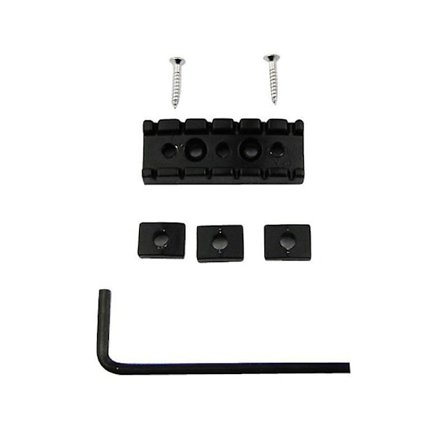 42mm Gitar Metallstrengelås Låsemutter For Elektrisk Gitar Tremolo Dobbel Låsesystem, Svart