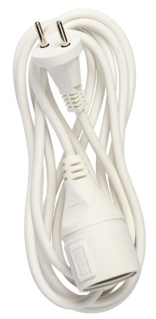 Nordic Quality Förlängningskabel attrapphål (2x1,5mm²), 3m