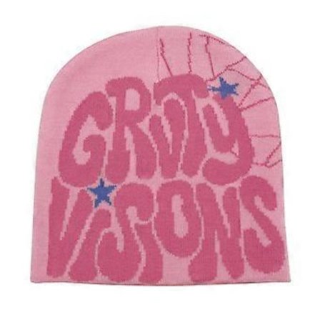 Vinter Vindsikker Hue til Teenagere Elastisk Jacquard Bogstavmønster Hue Ørebeskyttelse Vinter Cykling Skiudstyr Pink (Pink)