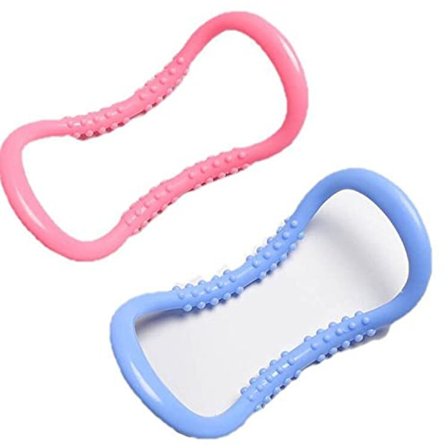 2 STK. Yogaring Yoga Cirkler Fitness Sport Magisk Cirkel Pilates Træningsring, Massage Ryg Lår Stræk Nakke Pilates Ring