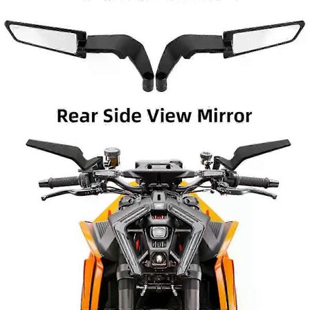 Motorcykel Sidobackspegel för KTM 125 200 250 390 690 790 890 Duke 990 1290 1390 Super Duke Stealth Winglets Backspeglar[D]